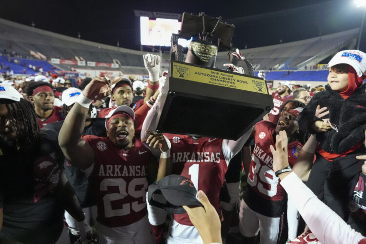 Taylen Green leads Arkansas to 39-26 victory over Texas Tech in the Liberty Bowl